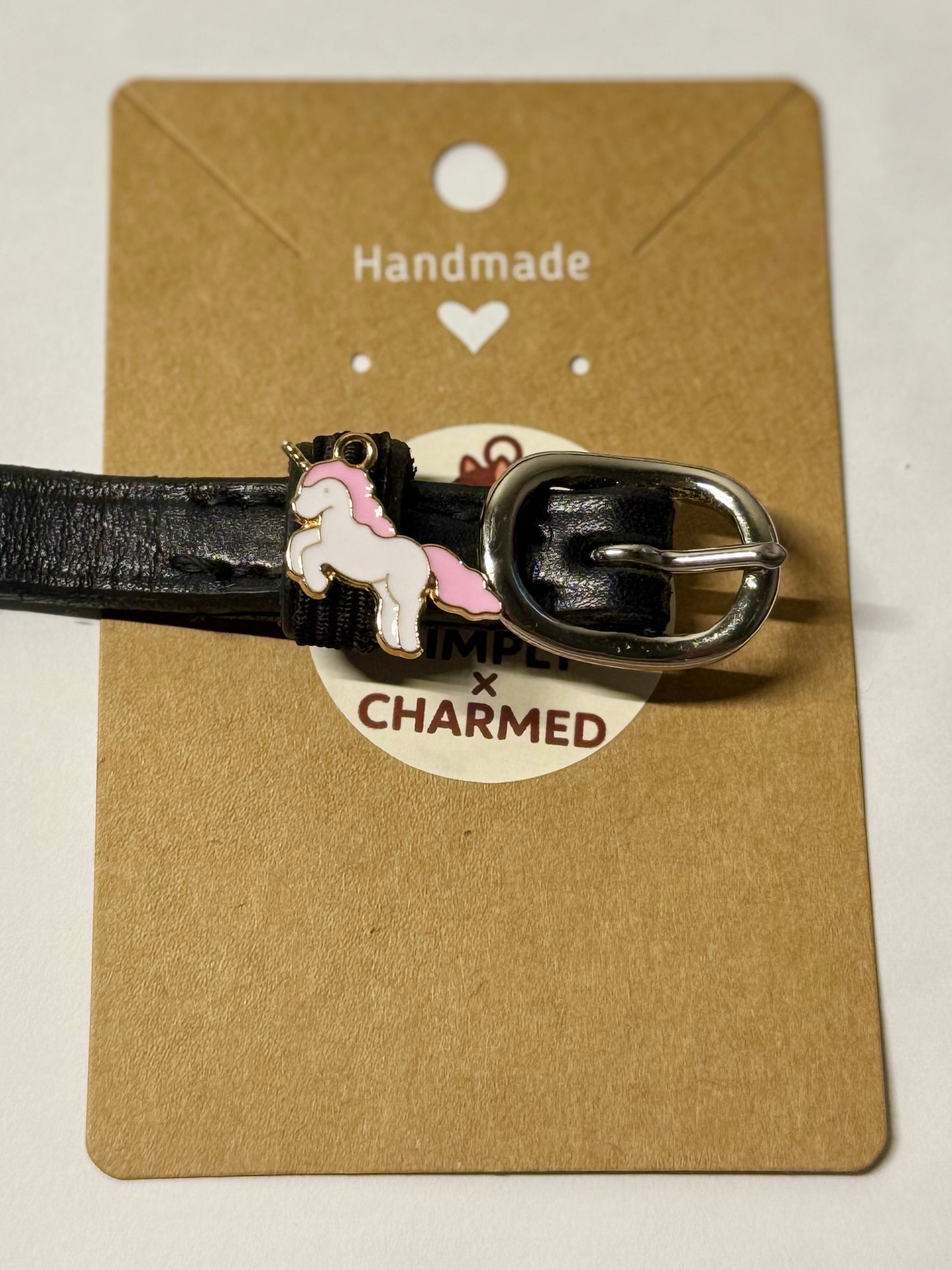 Pink unicorn Spur Charm (Pair)