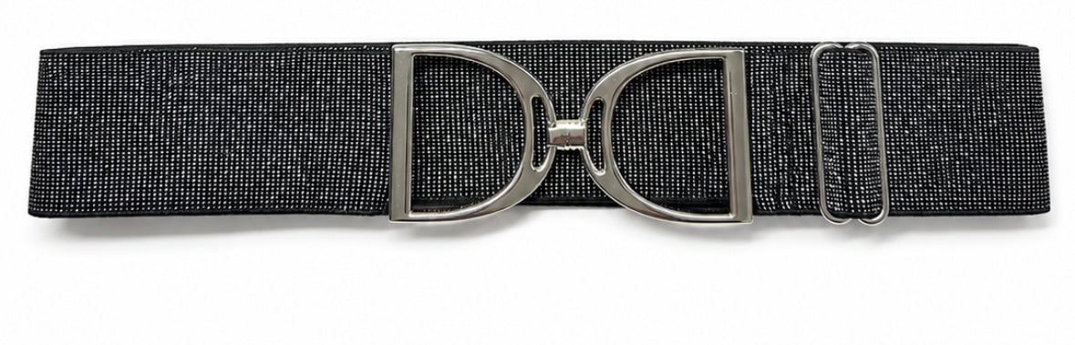 Sparkly Black & Grey Belt