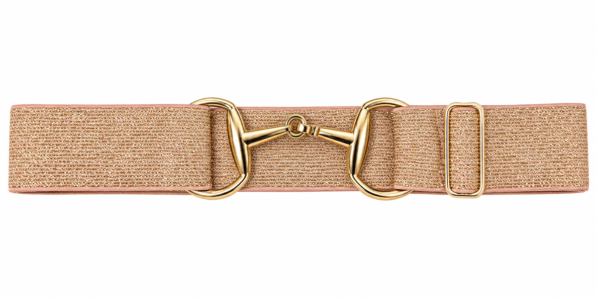 Sparkly champagne belt