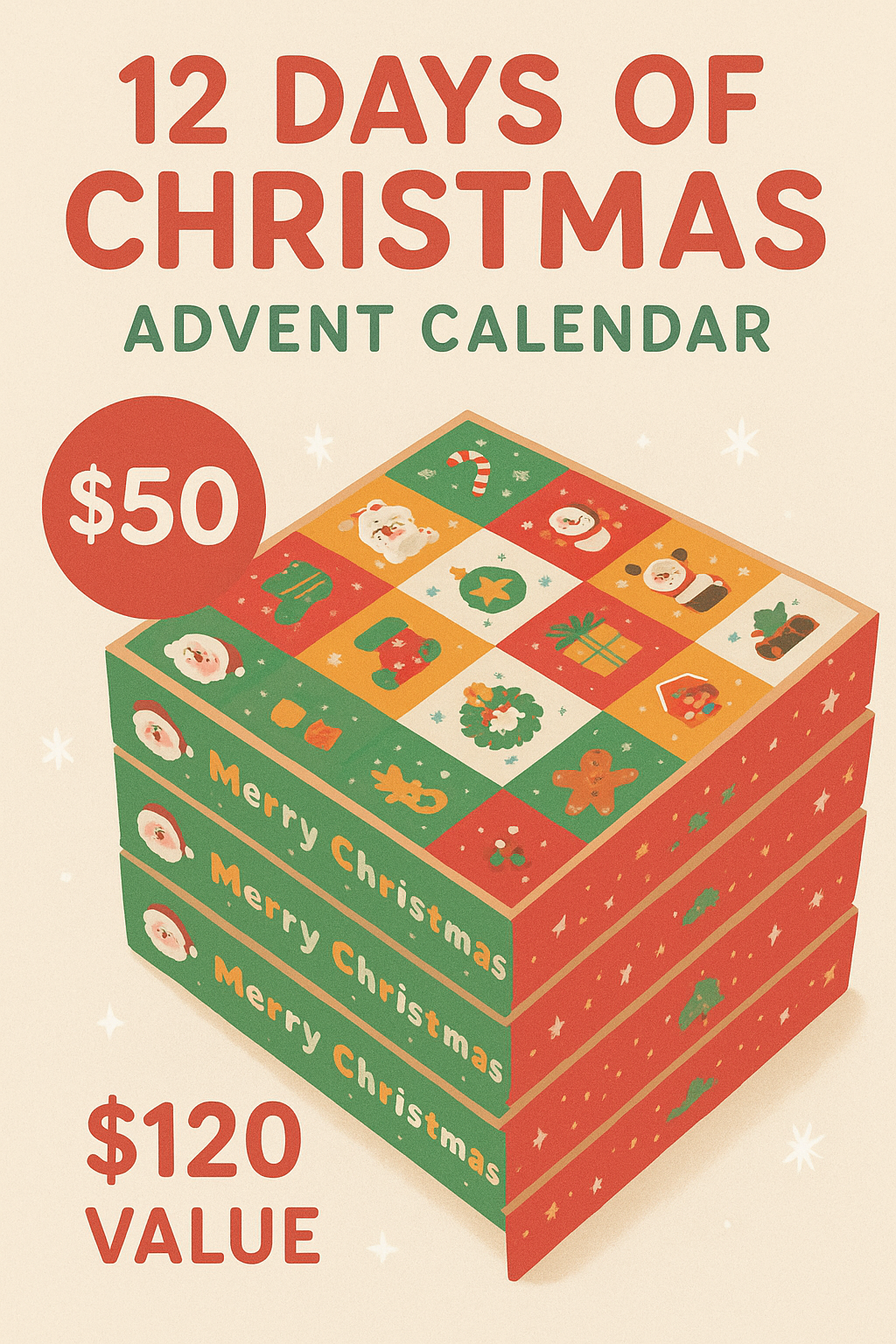 12 Days Of Christmas Advent Calendar (Charms)