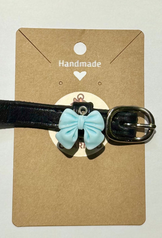 Blue Bow Spur Charm (Pair)