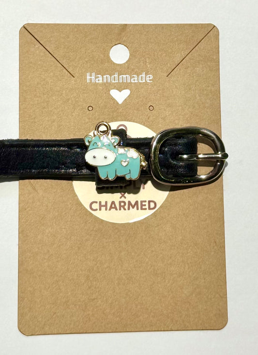 Blue Cow Spur Charm (Pair)