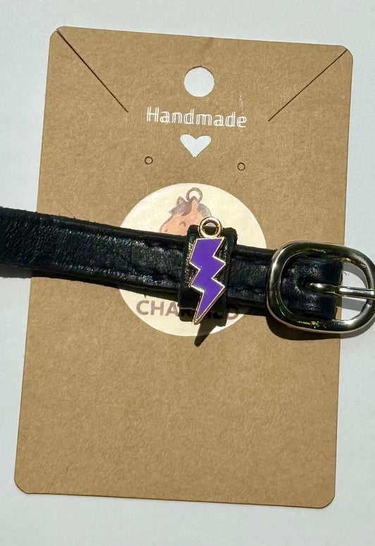 Purple Lightning Bolt Spur Charm (Pair)