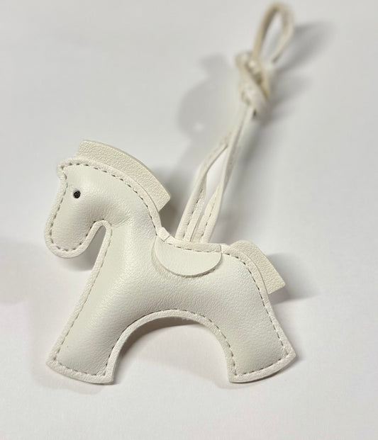 Grey bag charm