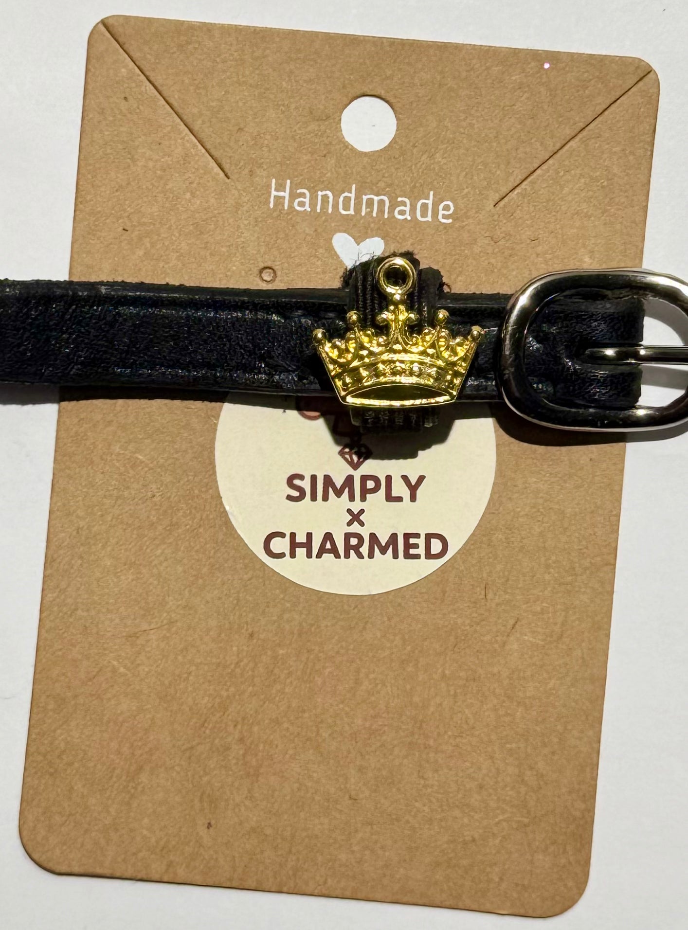 Spur Charms - Gold crown (Pair)