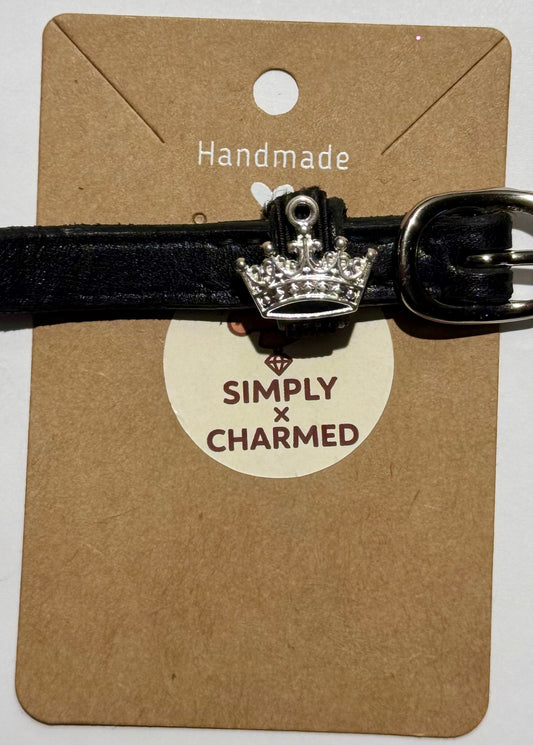 Spur Charms - Silver crown (Pair)