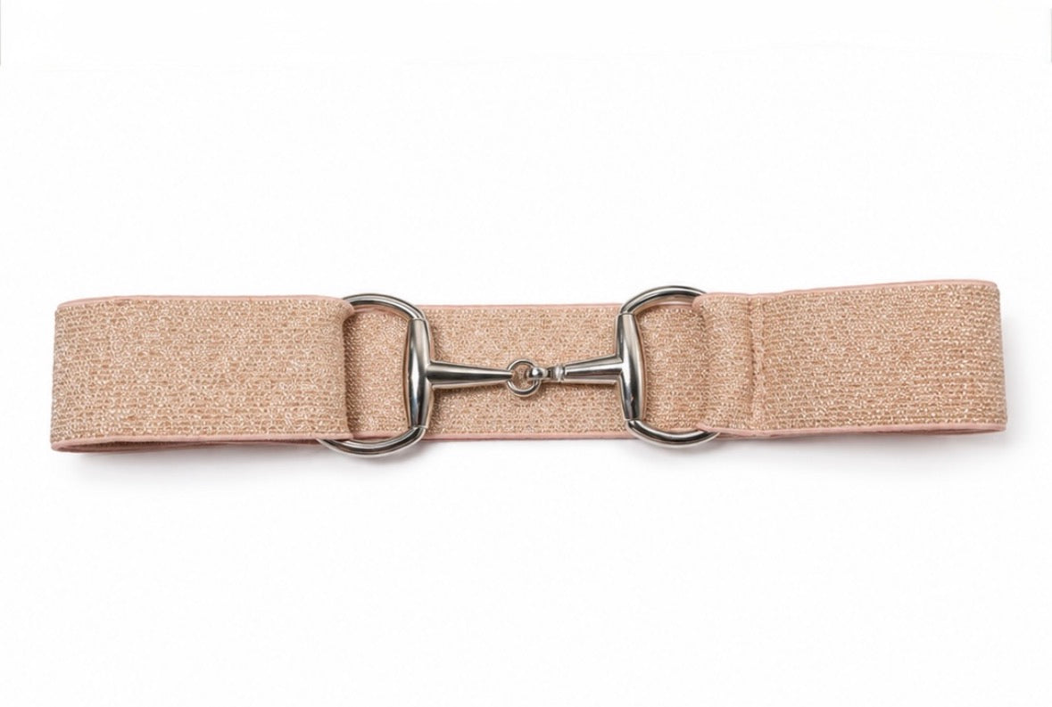 Sparkly champagne belt