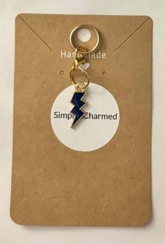 Dark Blue lightning bolt
