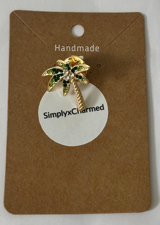 Palm tree pin