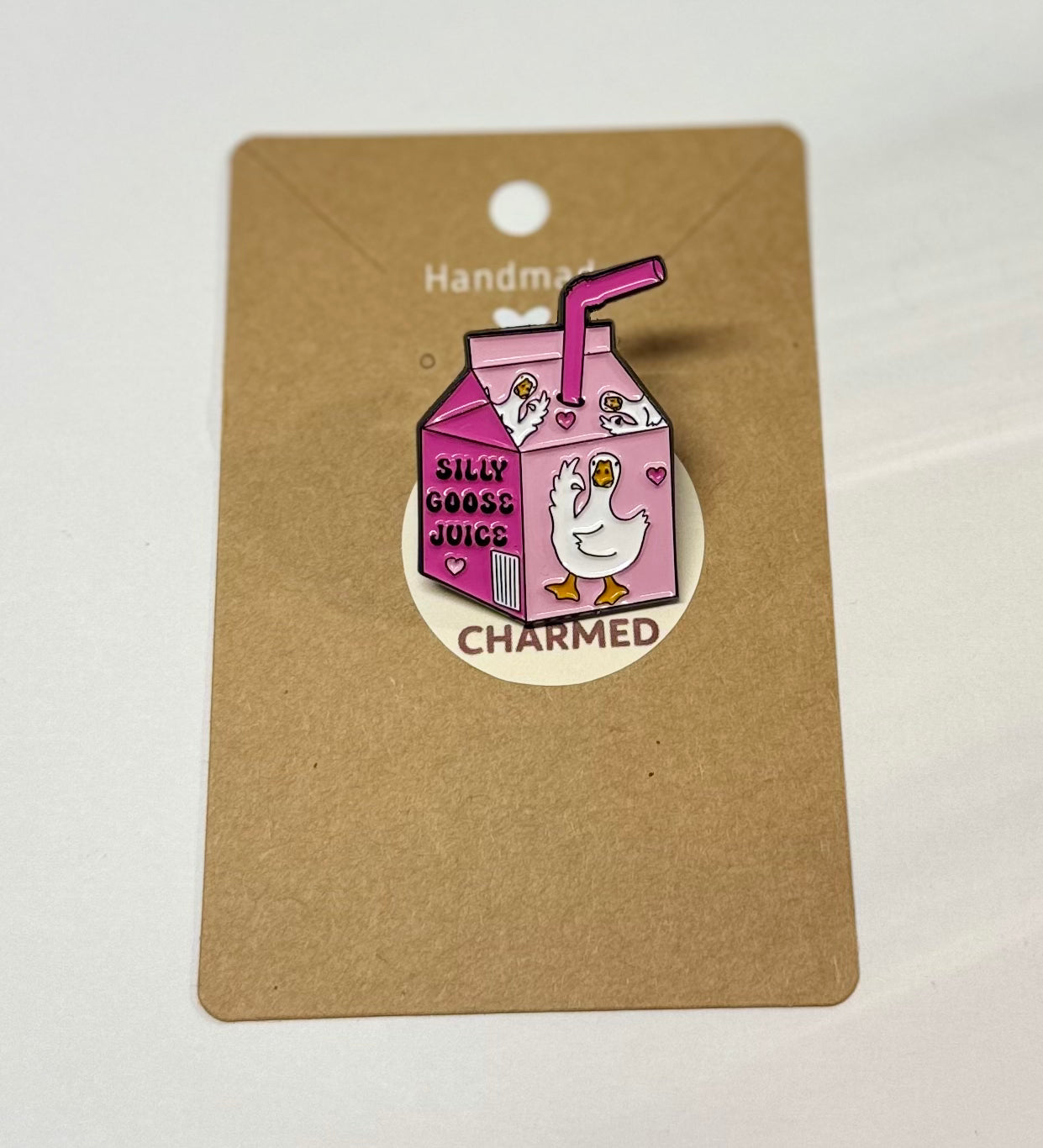 Silly goose juice pin
