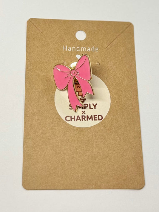 Pink Bow Pin
