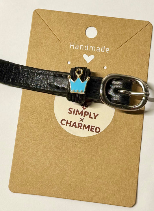 Blue Crown Spur Charm (Pair)