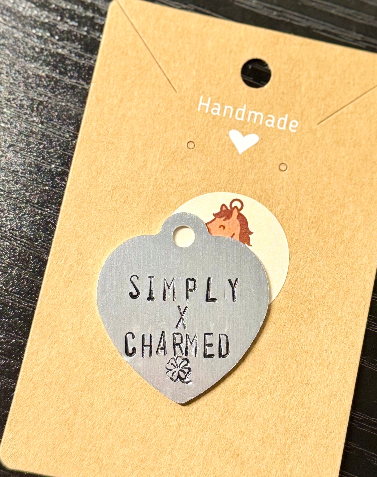 XL Heart Custom Tag