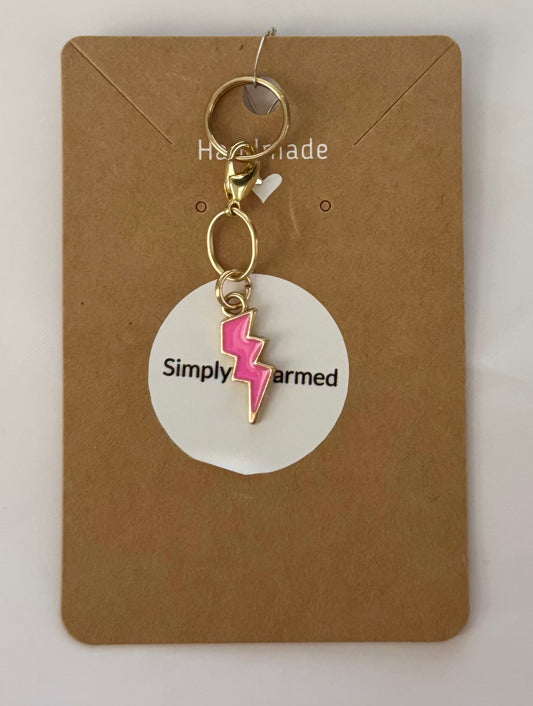 Hot Pink Lightning bolt