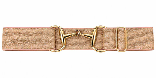 Sparkly champagne belt